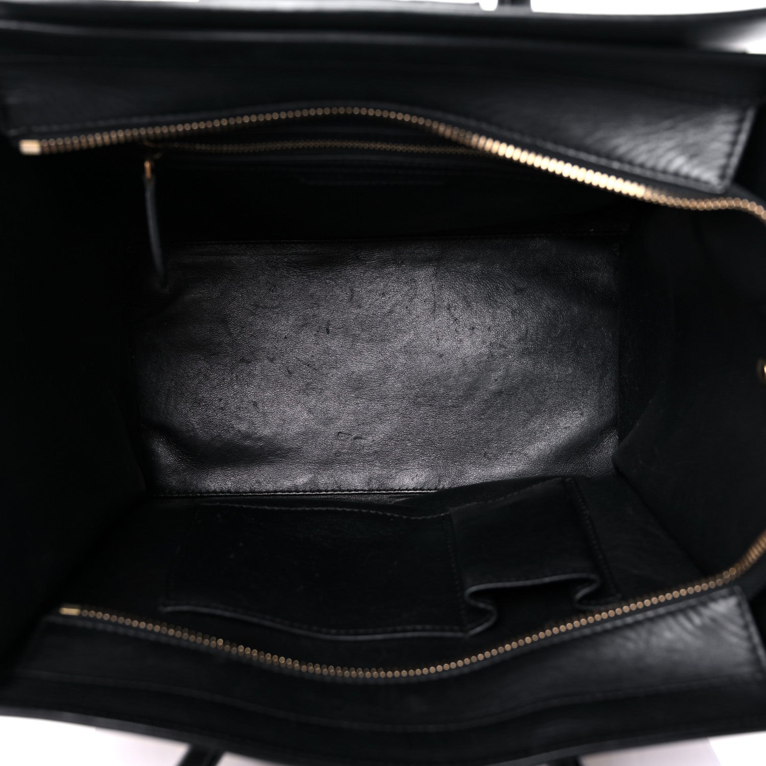 Celine Velluto Calfskin Tri-Color Mini Luggage Vanilla 4 of 37