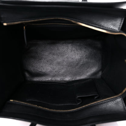 Celine Velluto Calfskin Tri-Color Mini Luggage Vanilla 4 of 37