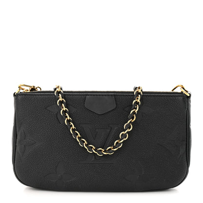 Louis Vuitton Empreinte Monogram Giant Multi Pochette Accessories Large Pochette Black 1 of 9