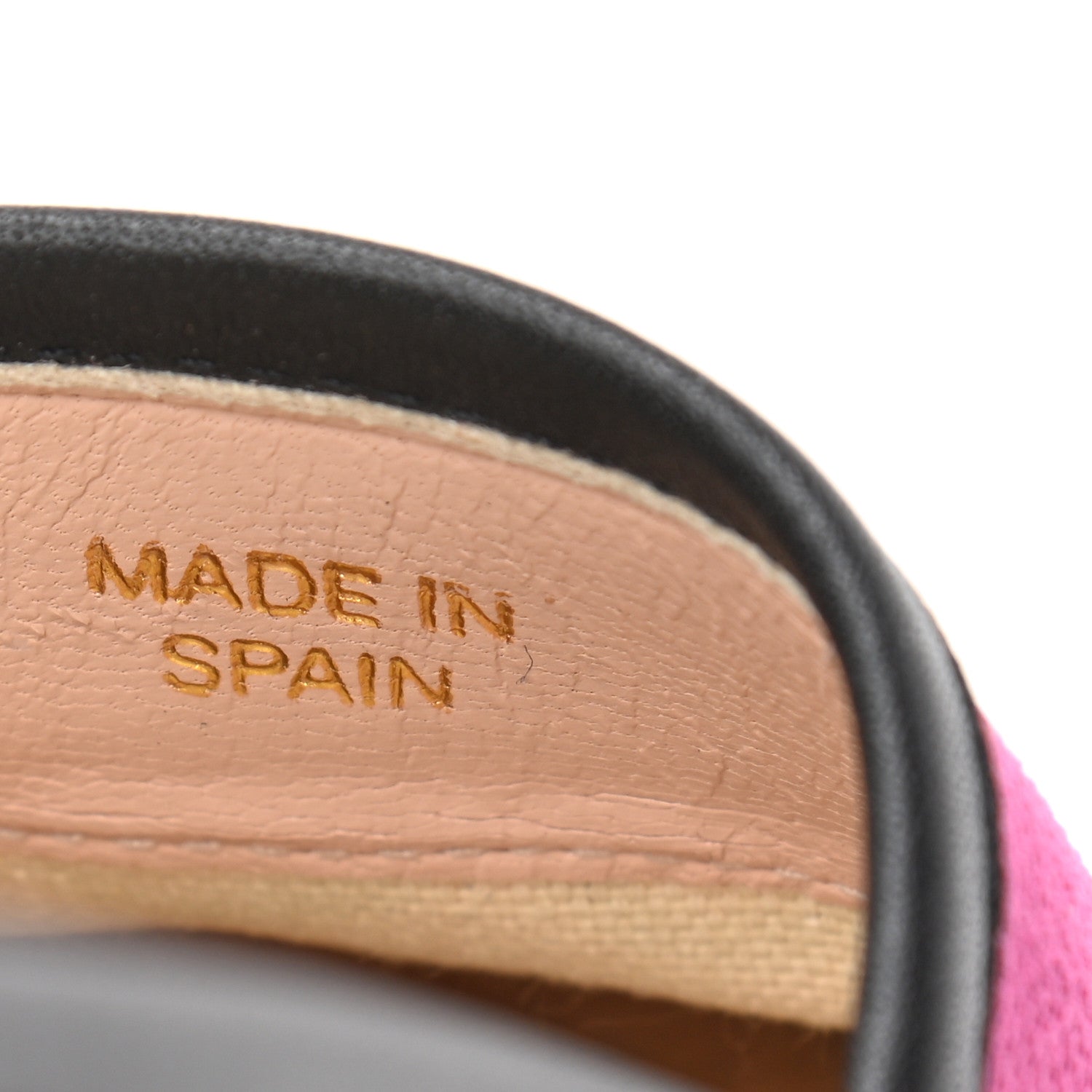 Gucci Canvas Logo Espadrilles 38.5 Cyclamen Rose Black 8 of 9