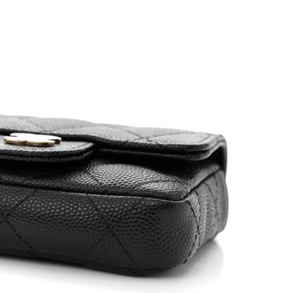 Chanel Caviar Quilted Mini Chain Belt Bag Black 11 of 12