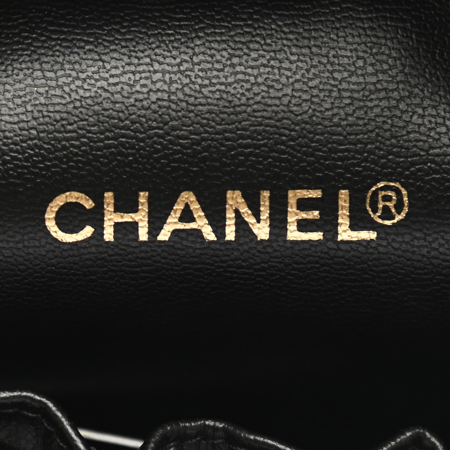 Lambskin Vanity Cosmetic Bag Black
