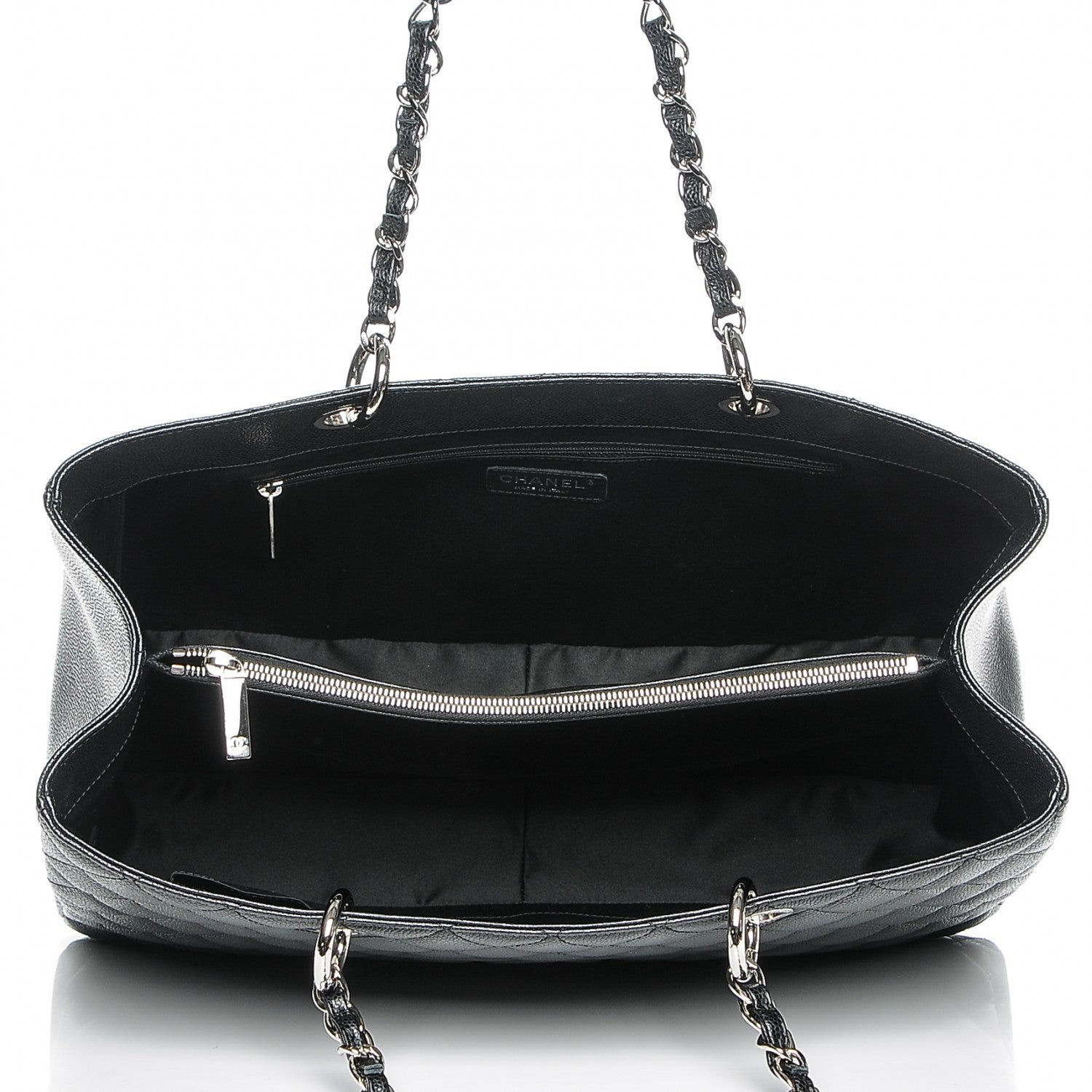 Chanel Caviar Quilted XL Grand Shopping Tote GST Black 5 of 7