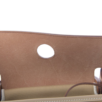 Hermes Vache Hunter Toile Herbag Zip 31 PM Trench Gold 11 of 13