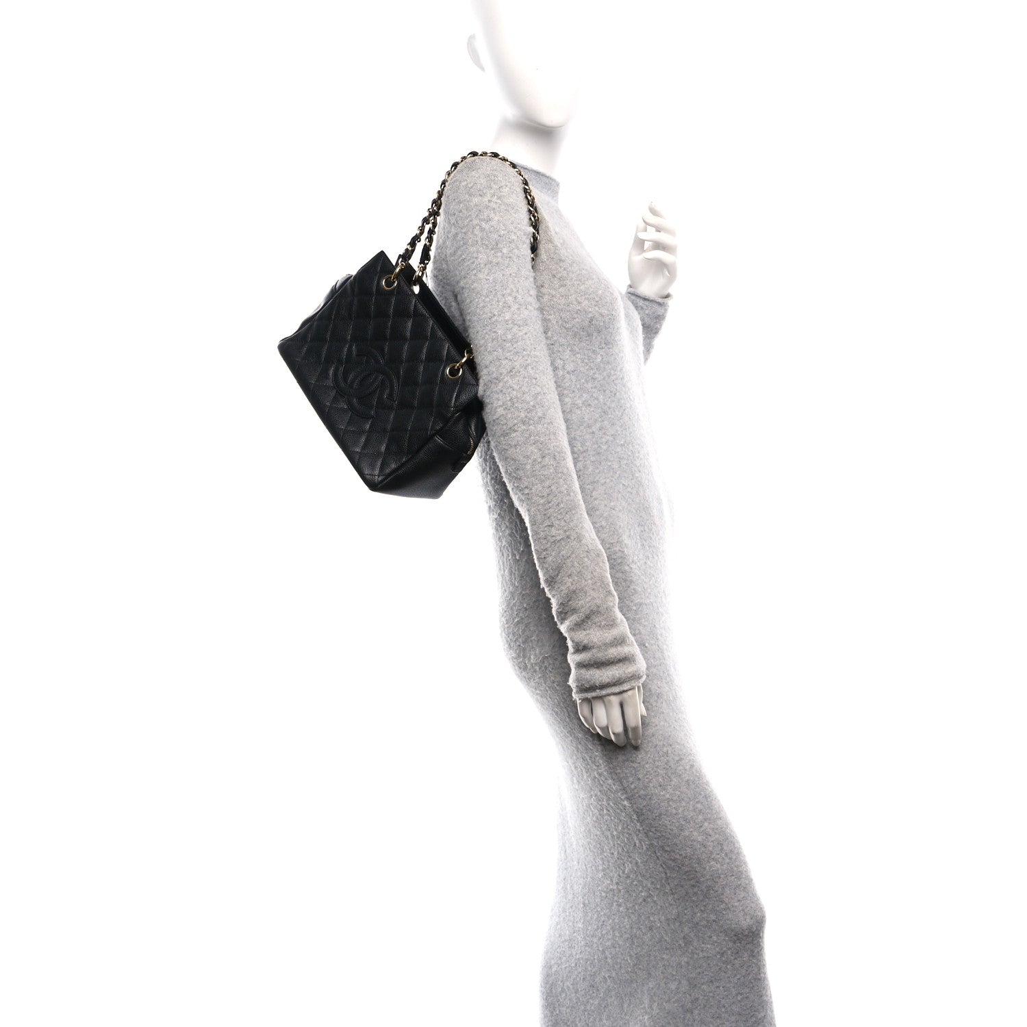 Chanel Caviar Quilted Petit Timeless Tote PTT Black 2 of 10