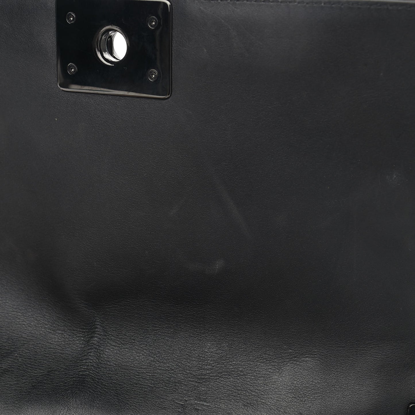 Lambskin Quilted Medium Boy Flap So Black