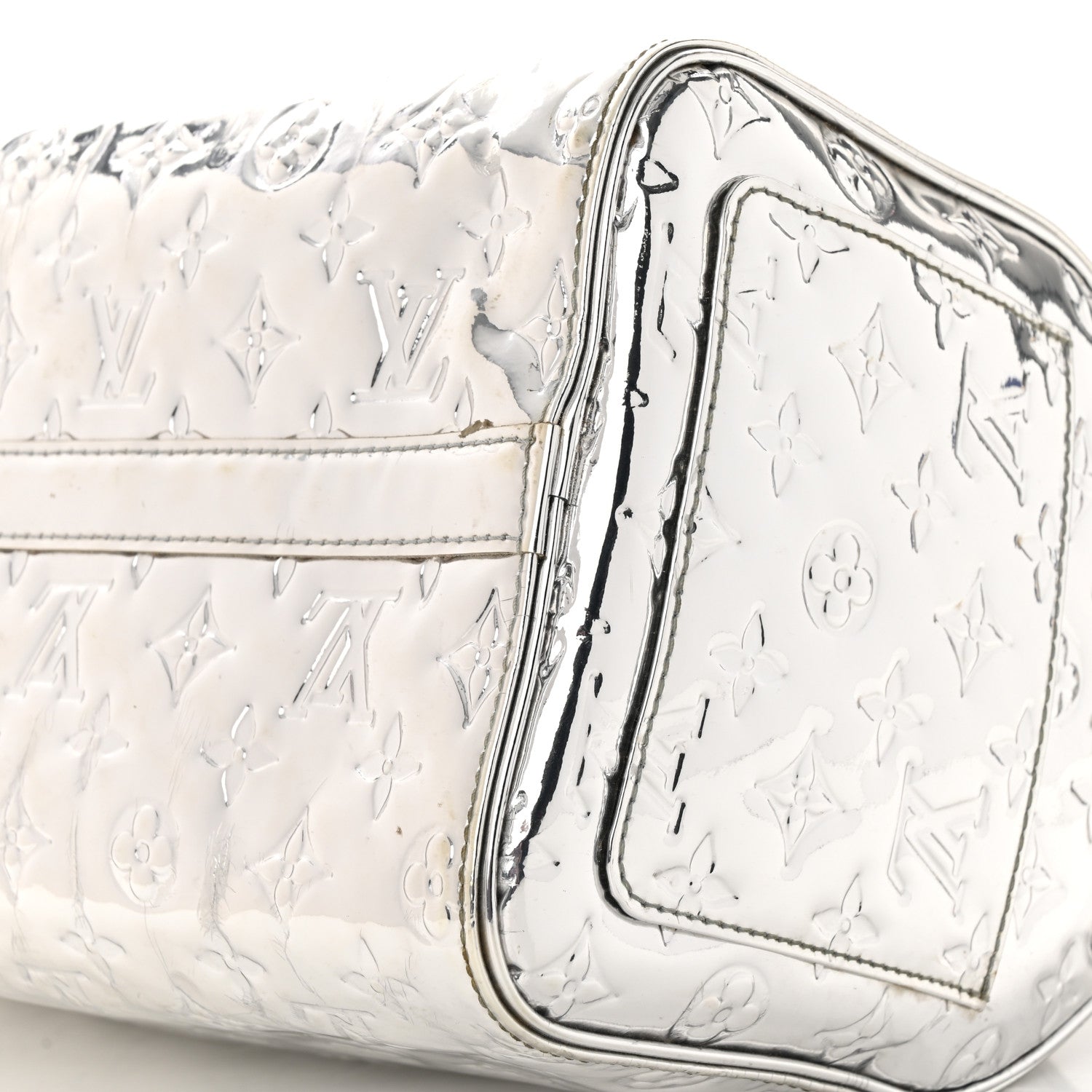 Louis Vuitton Monogram Miroir Speedy 35 Silver 10 of 19