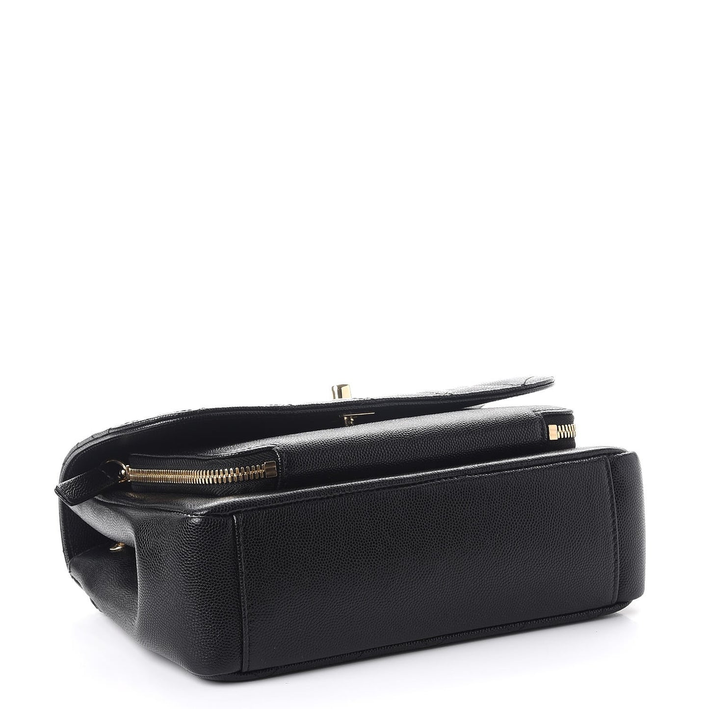 Caviar Quilted Medium Business Affinity Flap Black