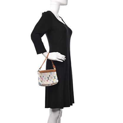 Louis Vuitton Monogram Multicolor Pochette Accessories White 2 of 9
