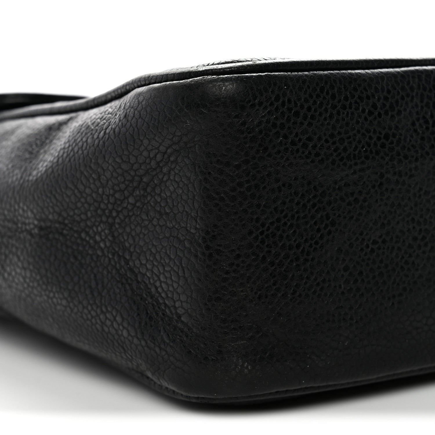 Chanel Caviar Vertical Quilted Jumbo Single Flap Black 9 of 12