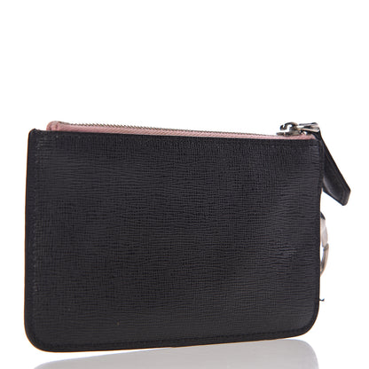 Fendi Vitello Elite Century Hypnoteyes Studded Coin Pouch Key Case Bubblegum Multicolor 3 of 18
