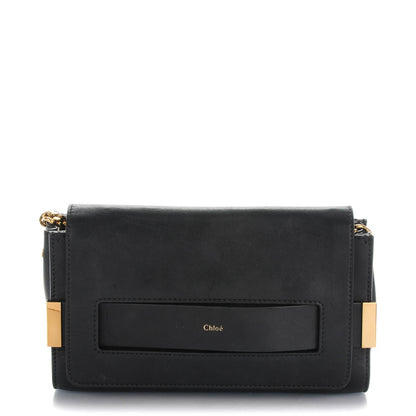 Chloe Lambskin Medium Elle Chain Clutch Black 1 of 7