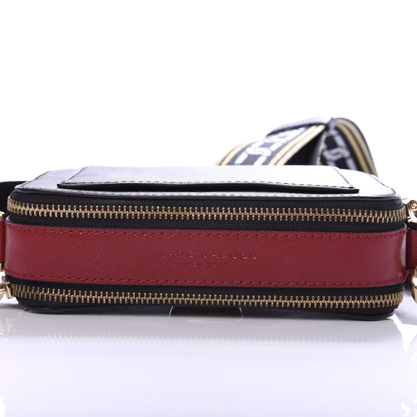 Saffiano Small Snapshot Camera Bag Black Multi