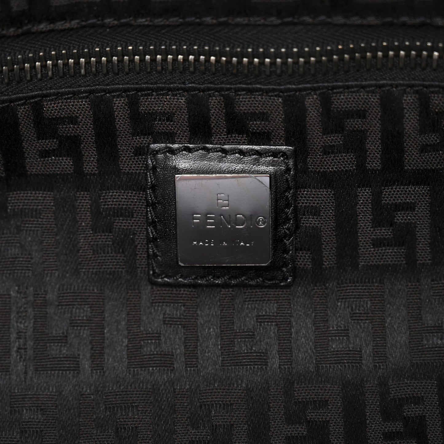 Zucchino Large Zipper Tote  Brown