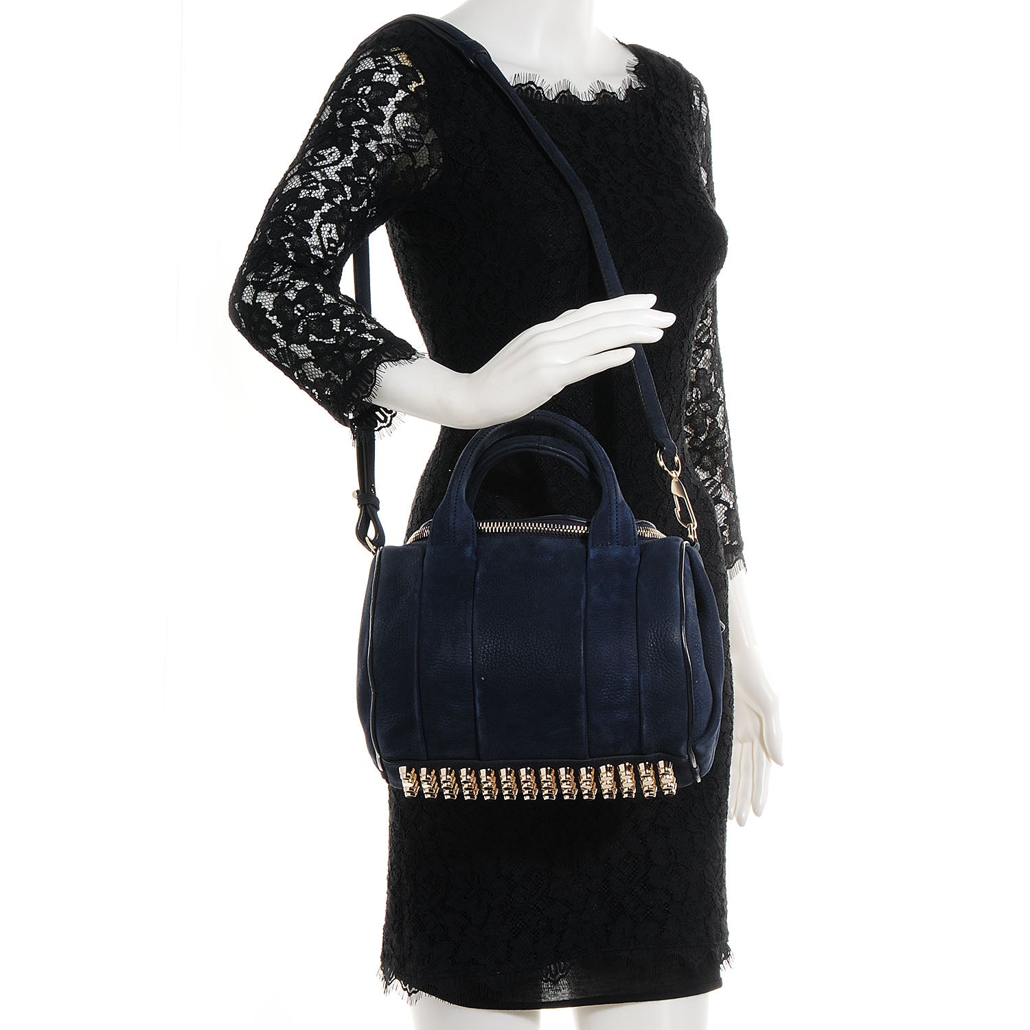 Alexander Wang Pebbled Leather Rockie Navy 2 of 10