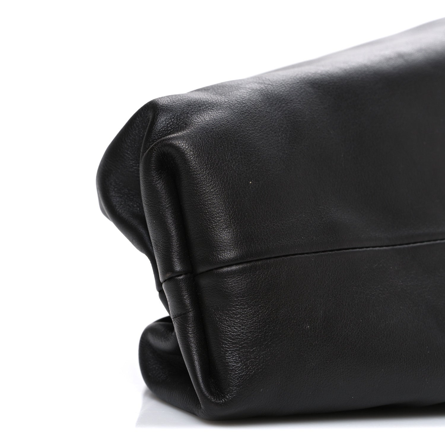 Bottega Veneta Smooth Butter Calf The Pouch Oversized Clutch Black 10 of 11