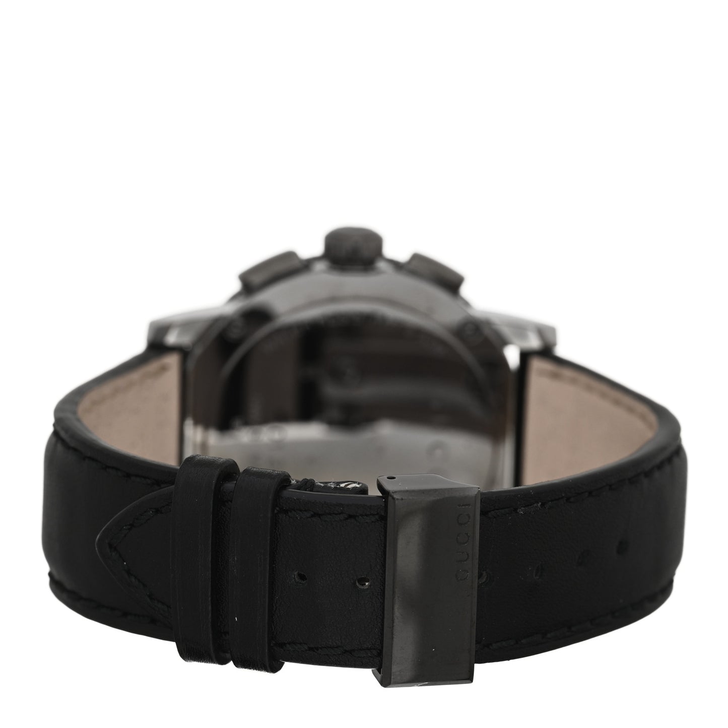 Stainless Steel Calfskin 44mm G-Chrono Quartz Watch Black