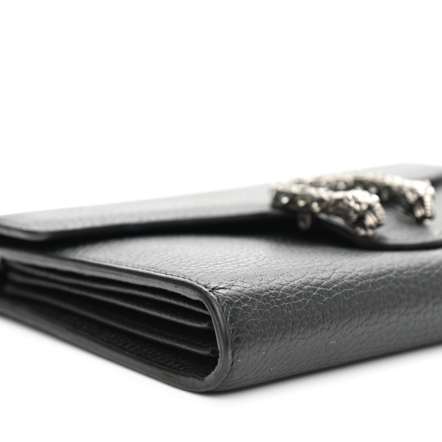 Gucci Calfskin Mini Dionysus Chain Wallet Black 8 of 11