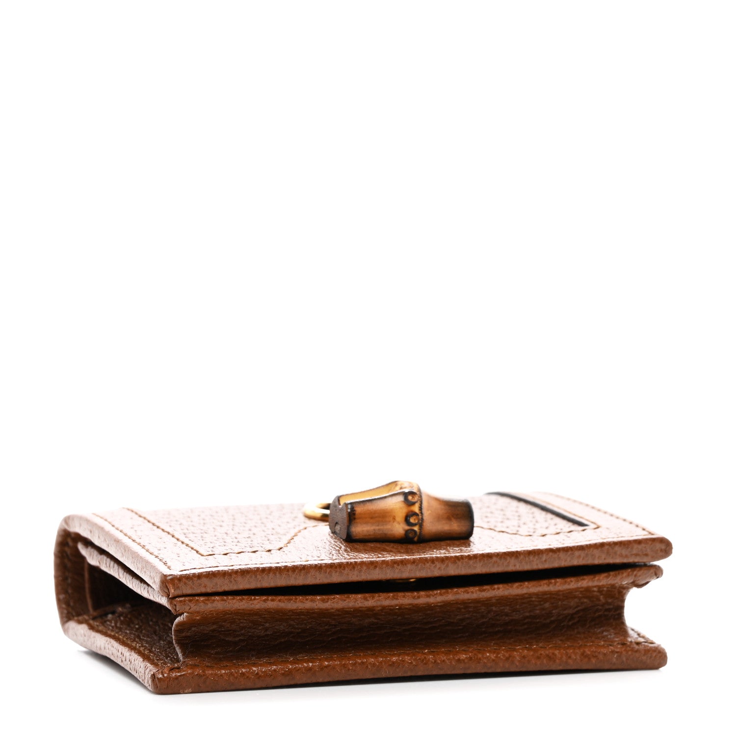 Gucci Wonka Grain Calfskin Diana Card Case Wallet Cuir 4 of 8