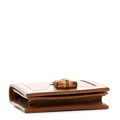 Gucci Wonka Grain Calfskin Diana Card Case Wallet Cuir 4 of 8