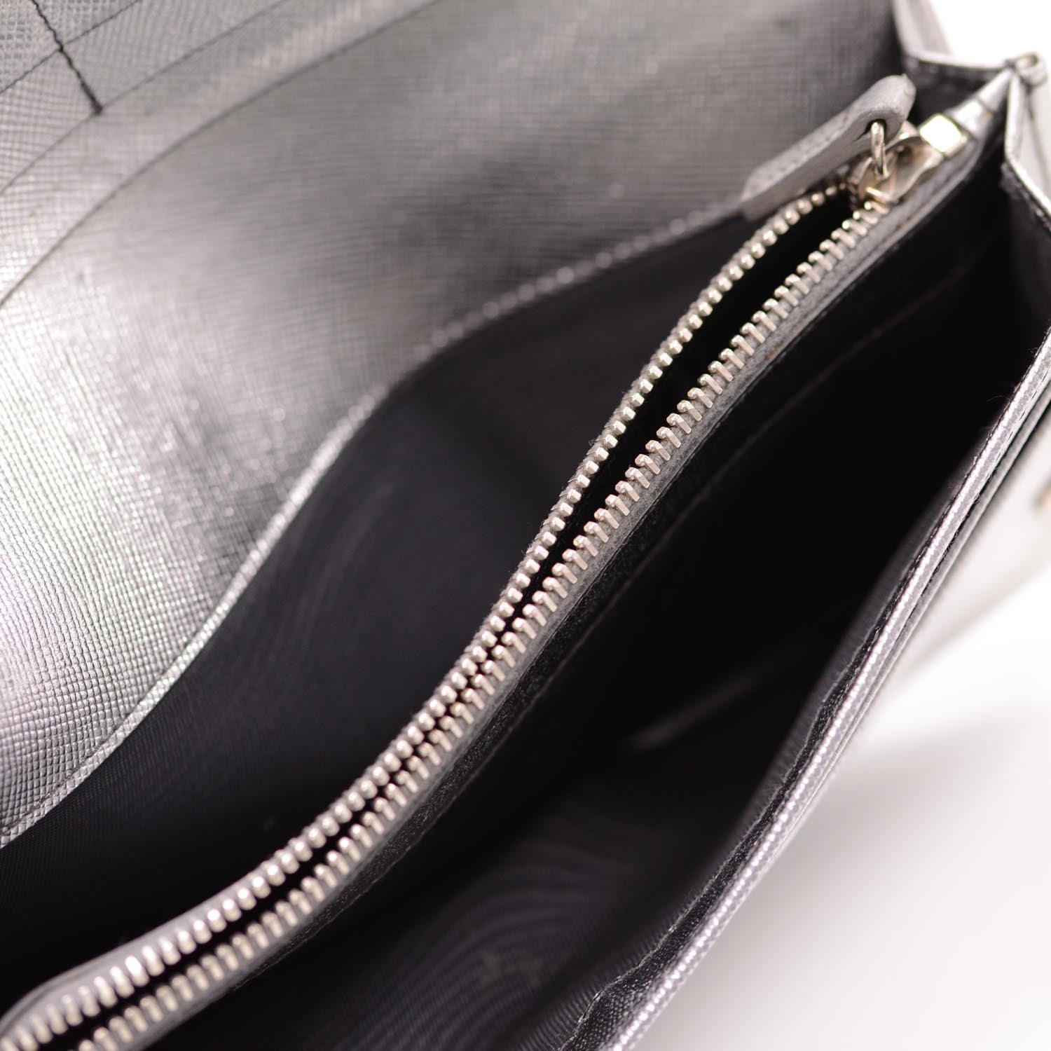Prada Saffiano Continental Flap Wallet 5 of 7
