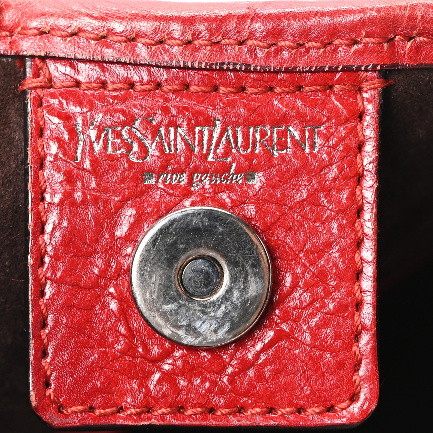 Calfskin Buffalo Horn Mombasa Hobo Red