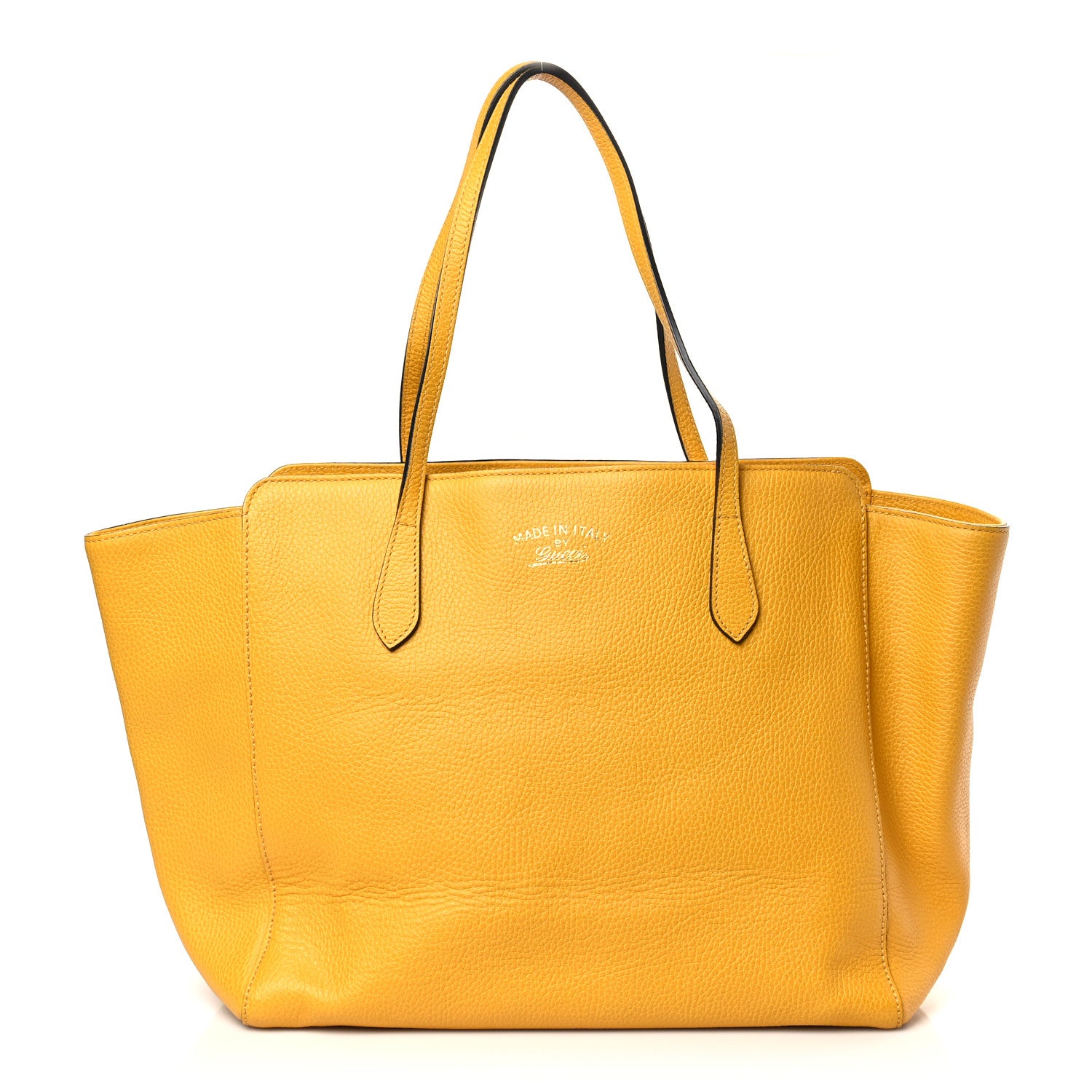 Gucci Dollar Calfskin Medium Swing Tote Yellow 1 of 8