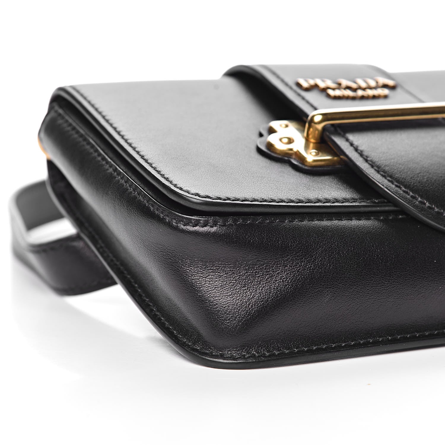 Prada City Calf Cahier Belt Bag Black 10 of 12