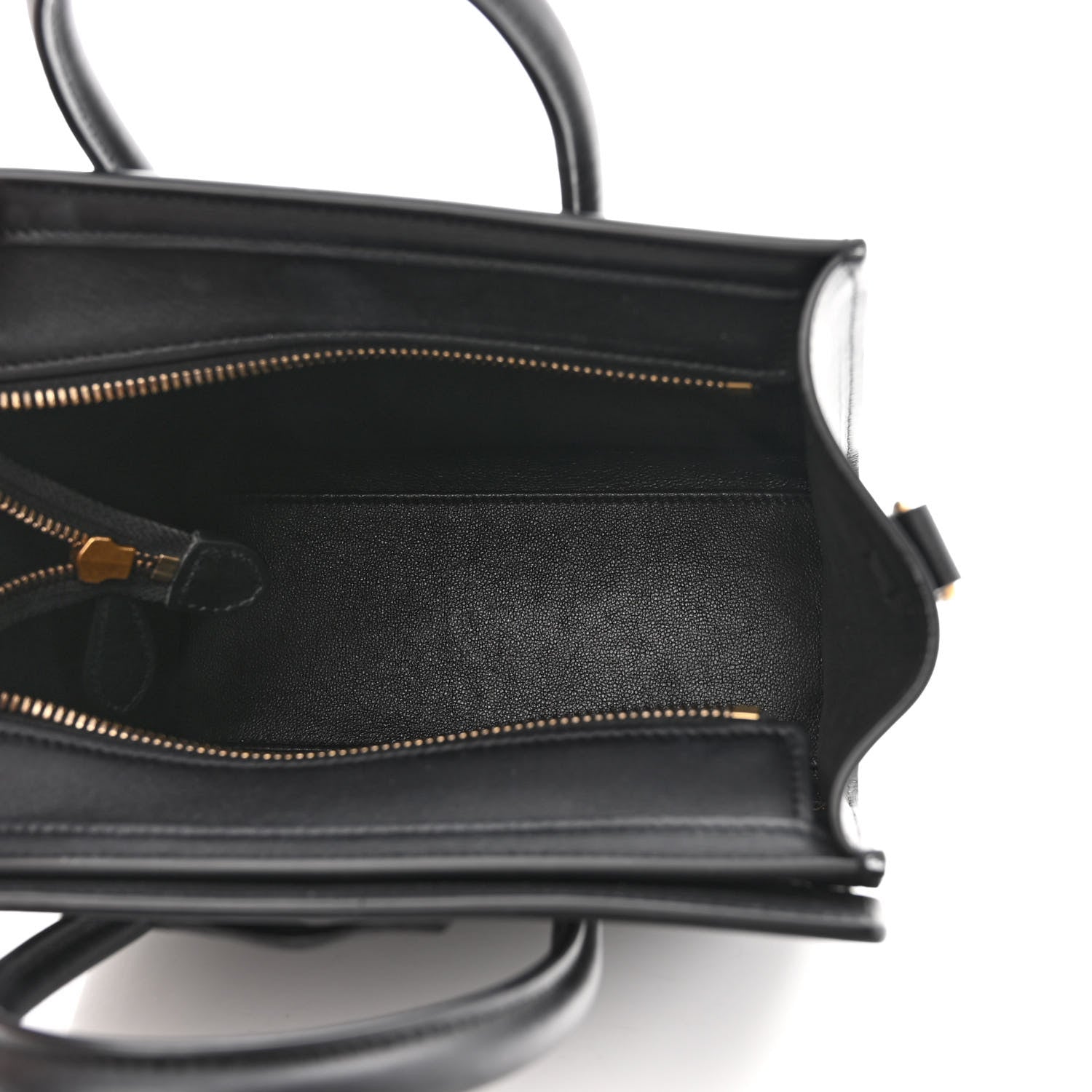 Celine Smooth Calfskin Nano Luggage Black 5 of 10