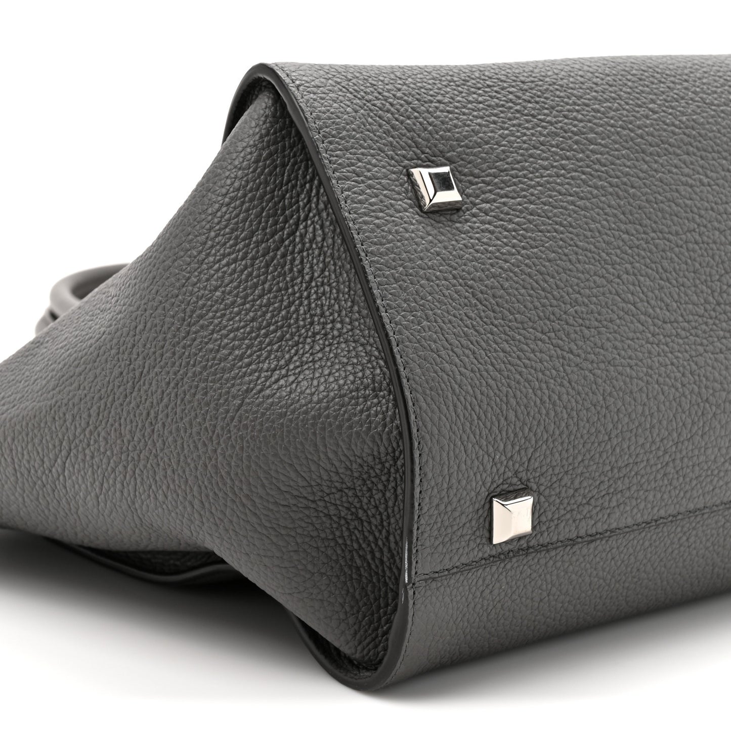 Calfskin Large Studio Soft Bag Grey