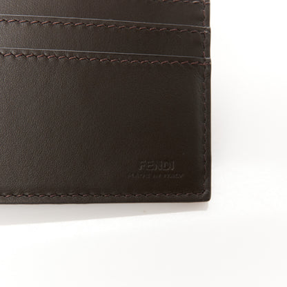 Fendi Fabric Jacquard Vitello Grace FF 1974 Fendigraphy Wallet On Chain Tobacco Moro Ebano 11 of 15