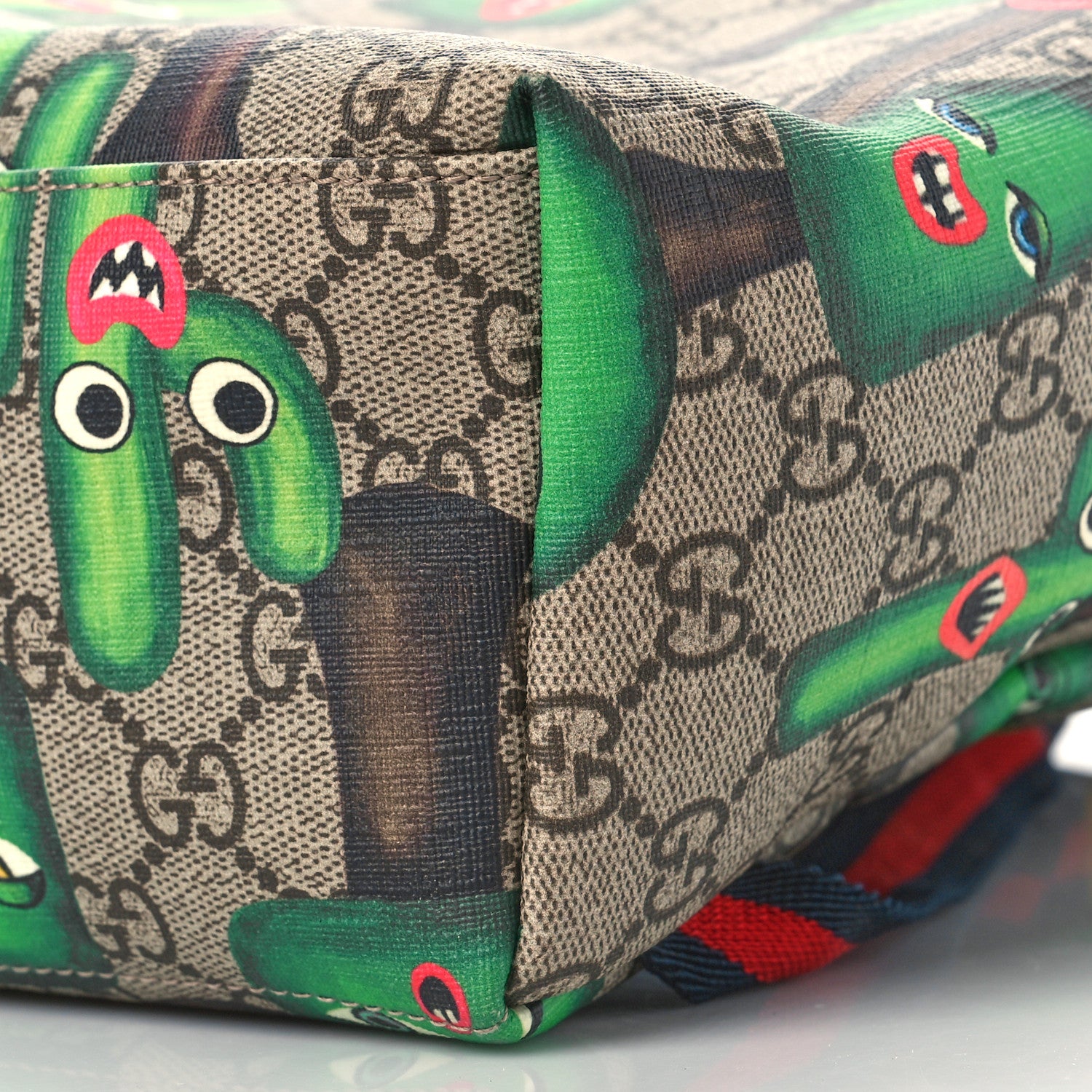 Gucci GG Supreme Monogram Smiling Plants Childrens Backpack 8 of 8