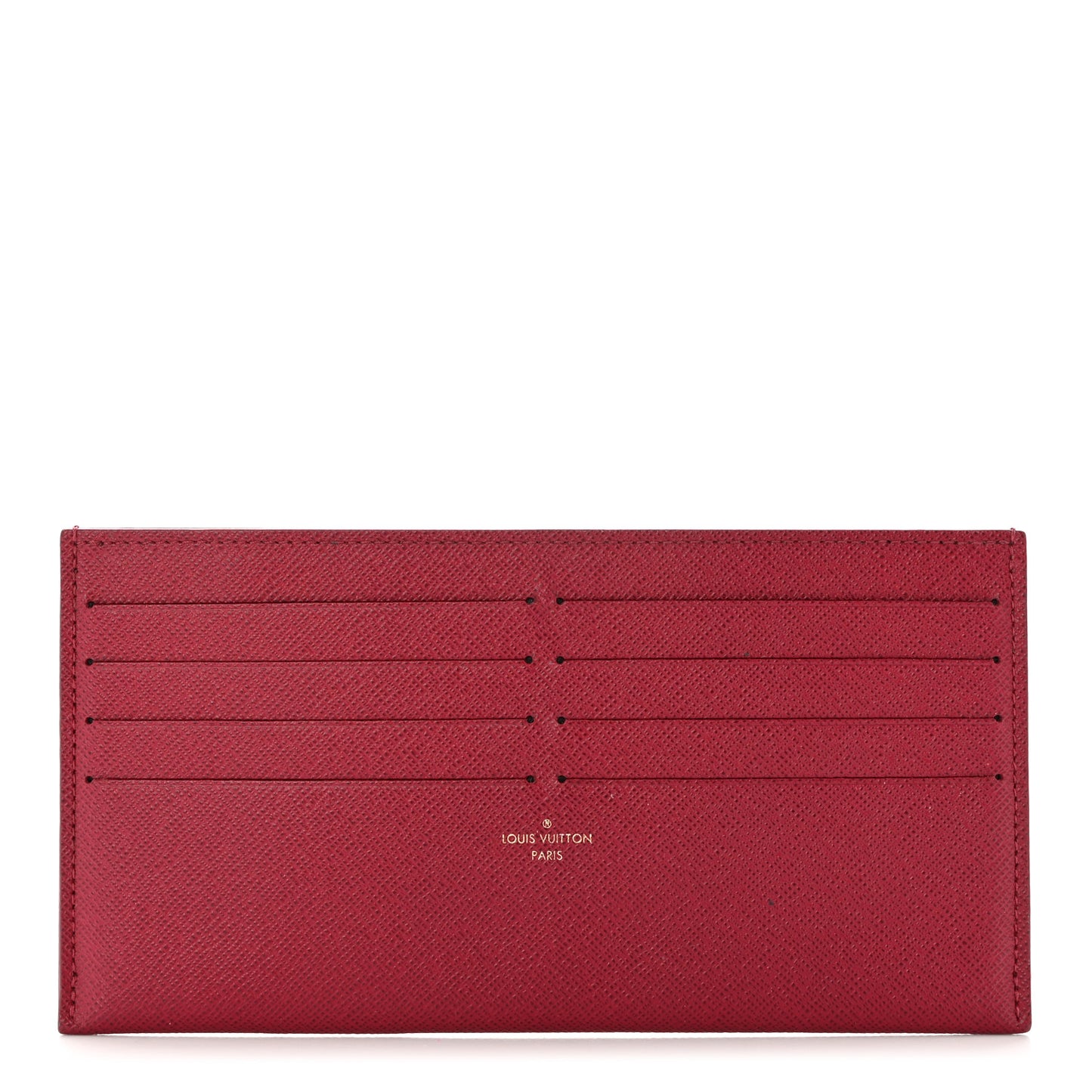 Calfskin Felicie Card Holder Insert Fuchsia