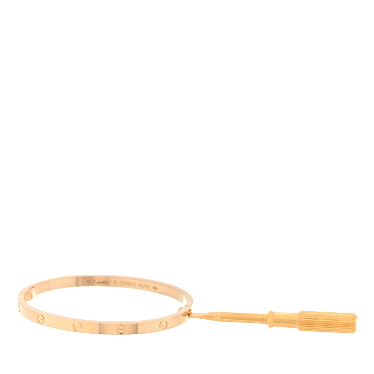 18K Yellow Gold Small LOVE Bracelet 15
