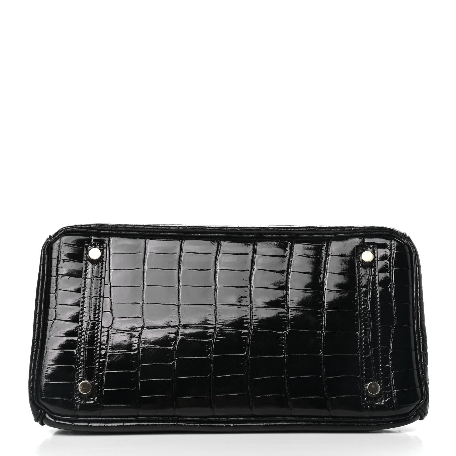Hermes Shiny Niloticus Crocodile Birkin 30 Black 5 of 33