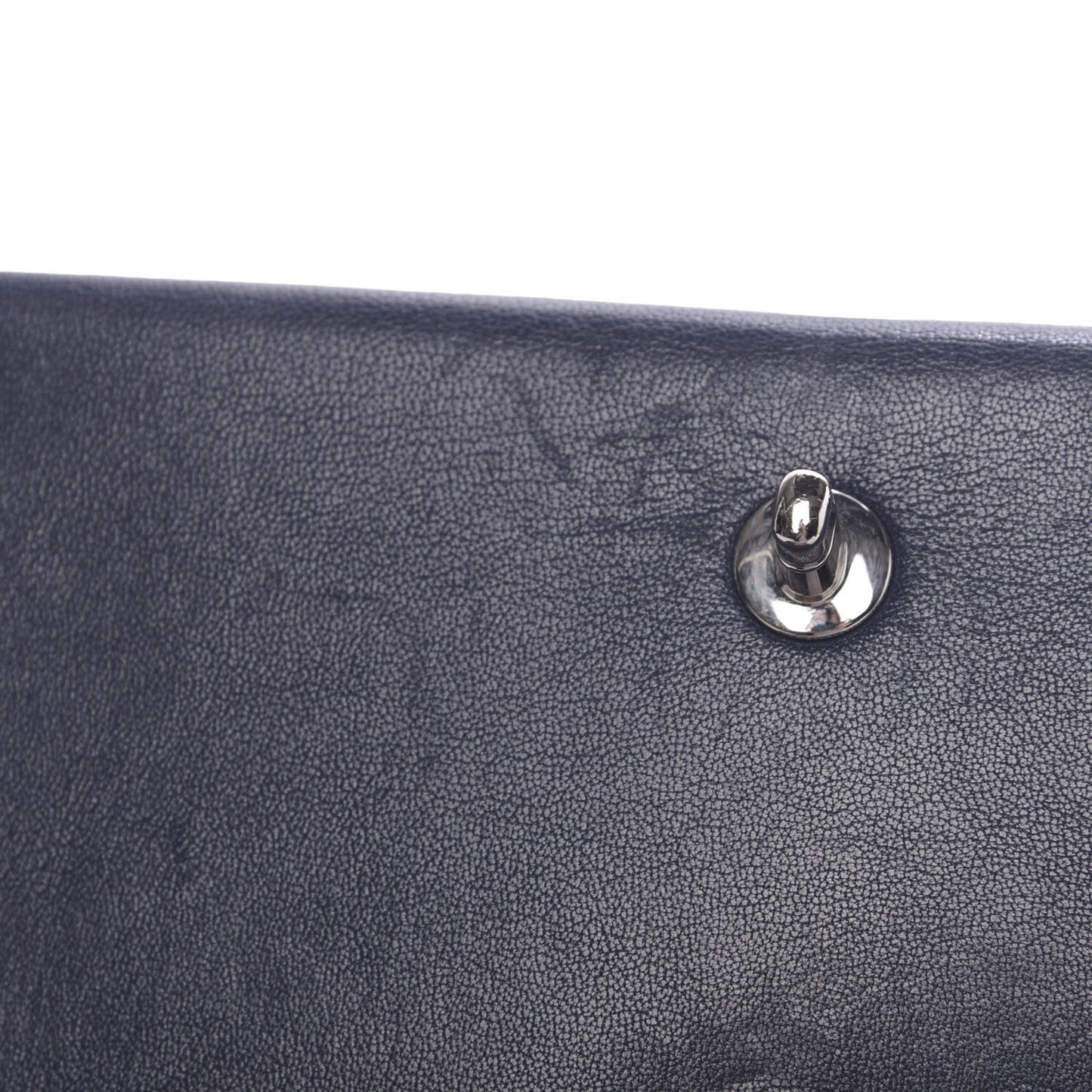 Sheepskin Quilted Medium Vintage Mademoiselle Flap Dark Navy