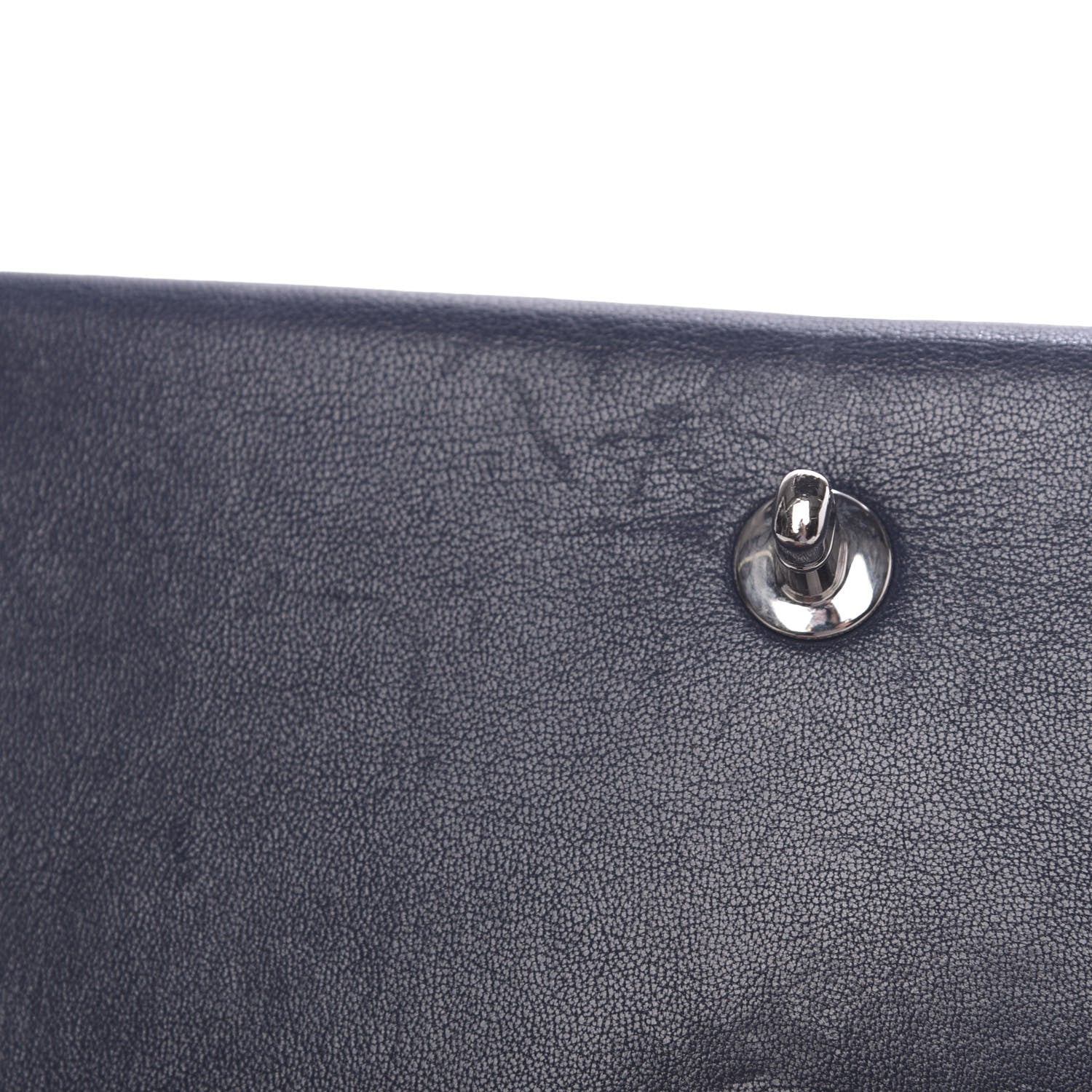 Chanel Sheepskin Quilted Medium Vintage Mademoiselle Flap Dark Navy 18 of 18