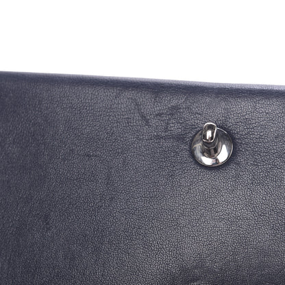 Chanel Sheepskin Quilted Medium Vintage Mademoiselle Flap Dark Navy 18 of 18