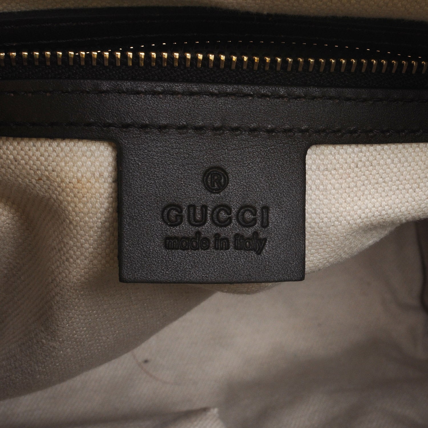 Gucci Monogram Selleria Calfskin Vintage Web Medium Boston Beige Ebony Cocoa 6 of 9