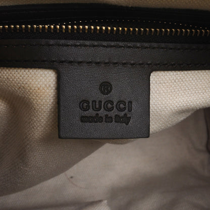 Gucci Monogram Selleria Calfskin Vintage Web Medium Boston Beige Ebony Cocoa 6 of 9