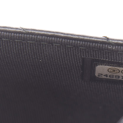 Chanel Aged Calfskin Chevron Quilted Reissue Wallet On Chain WOC So Black 8 of 11