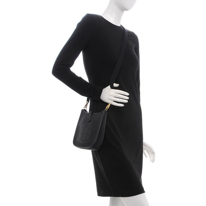 Hermes Taurillon Clemence Evelyne TPM Black 2 of 8