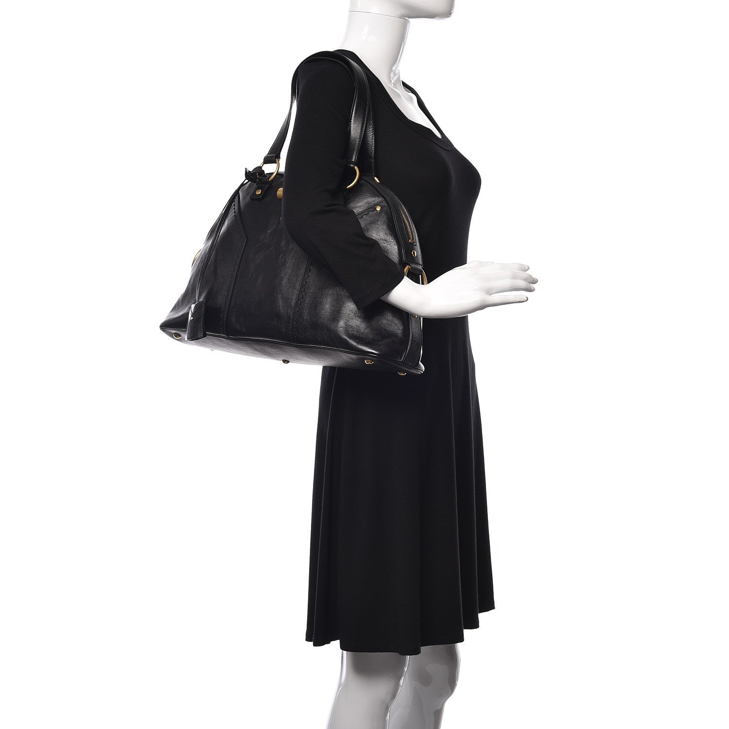 Saint Laurent Calfskin Large Muse Black 2 of 9