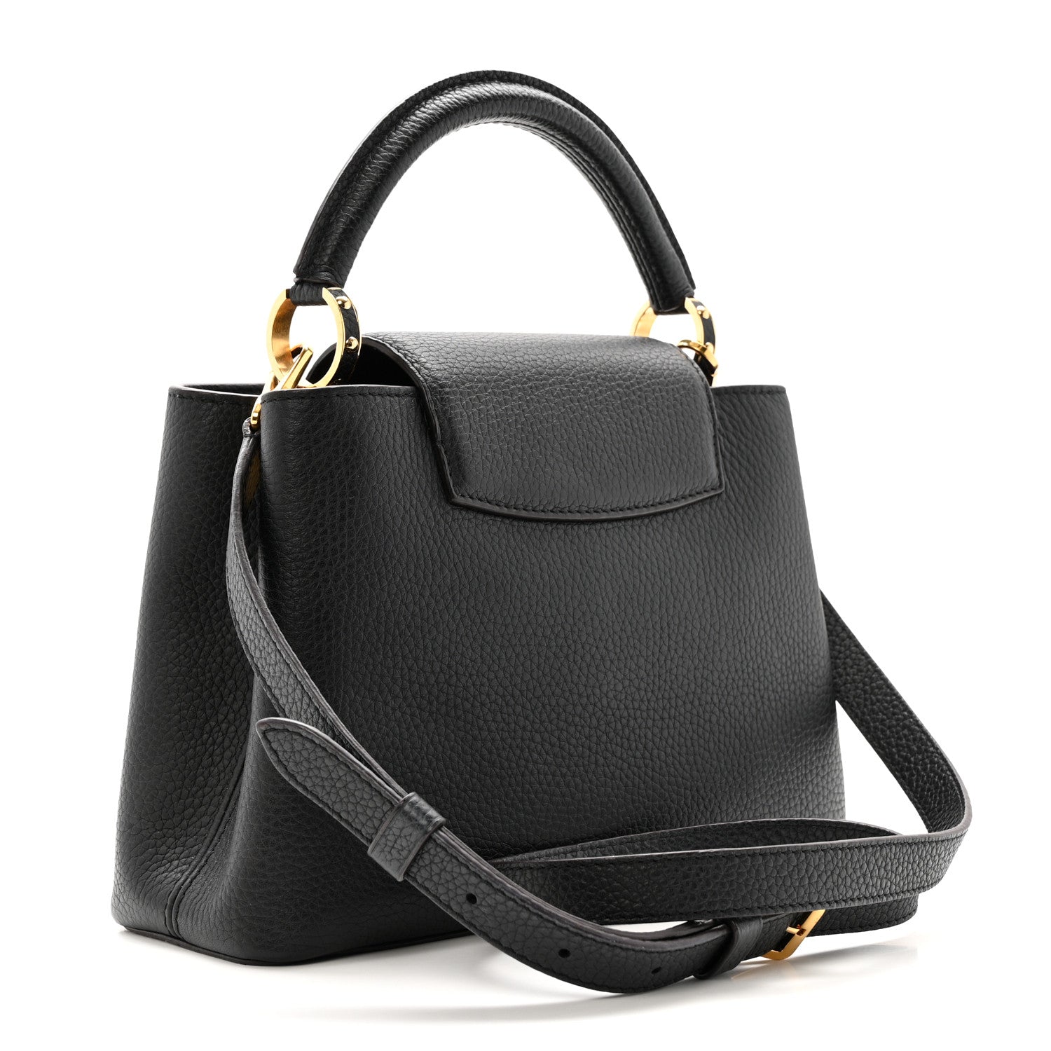Louis Vuitton Taurillon Capucines BB Black 3 of 9