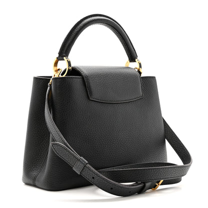 Louis Vuitton Taurillon Capucines BB Black 3 of 9
