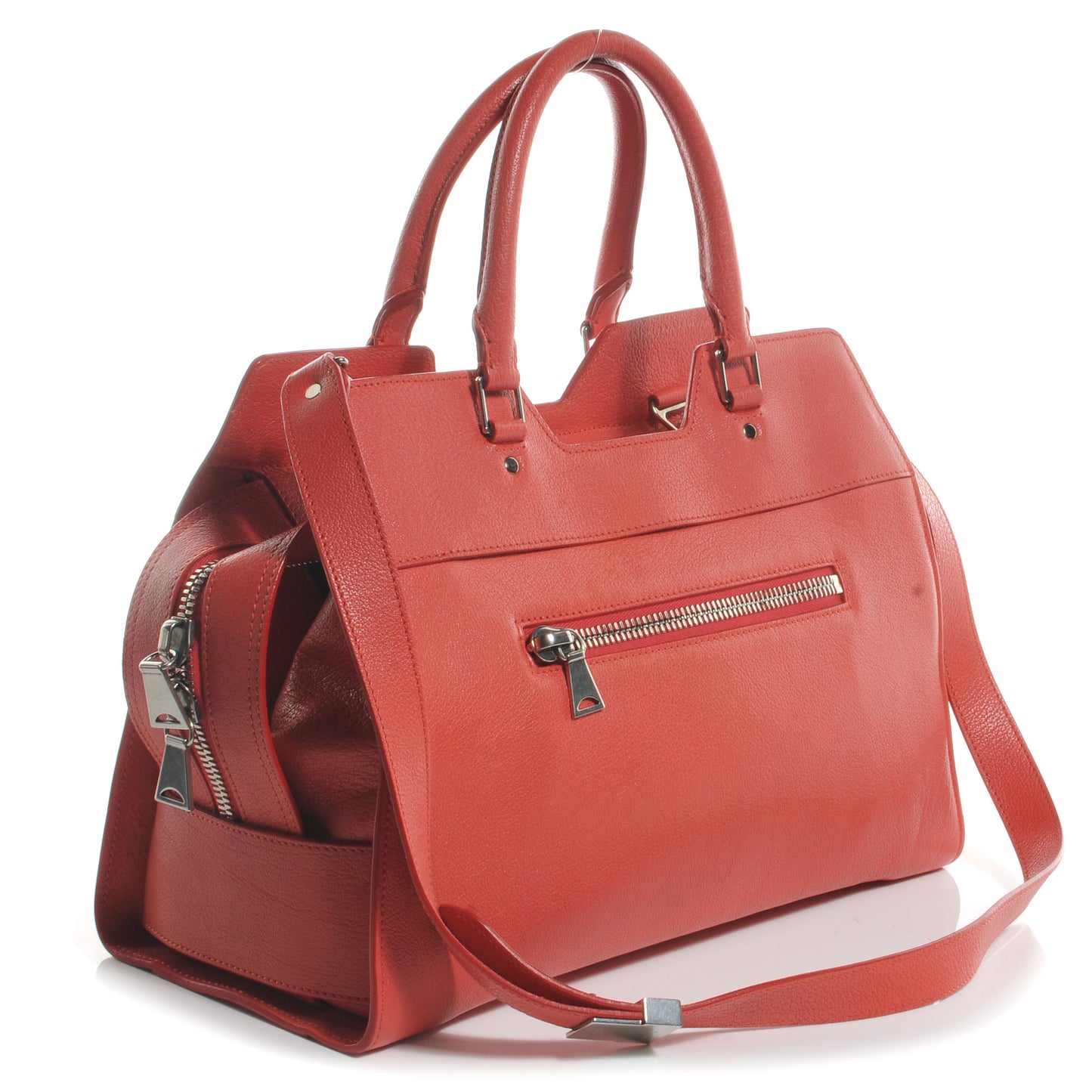 Leather PS13 Small Satchel Poppy Red
