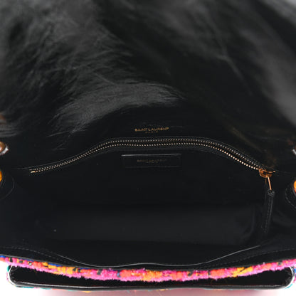 Saint Laurent Tweed Calfskin Matelasse Monogram Medium Niki Chain Satchel Multicolor 5 of 10