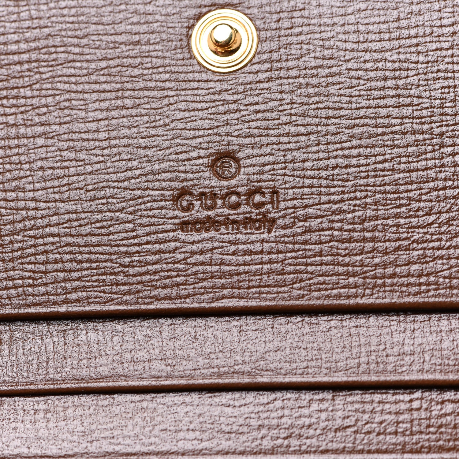 Gucci GG Supreme Monogram Horsebit 1955 Card Case Wallet Beige Ebony Brown Sugar 6 of 8