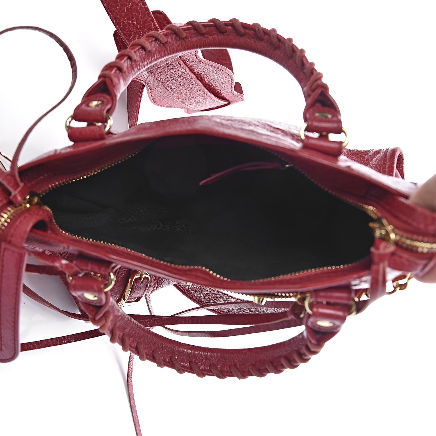 Balenciaga Agneau Classic Gold Hardware Mini City Rouge Sapphire 9 of 25