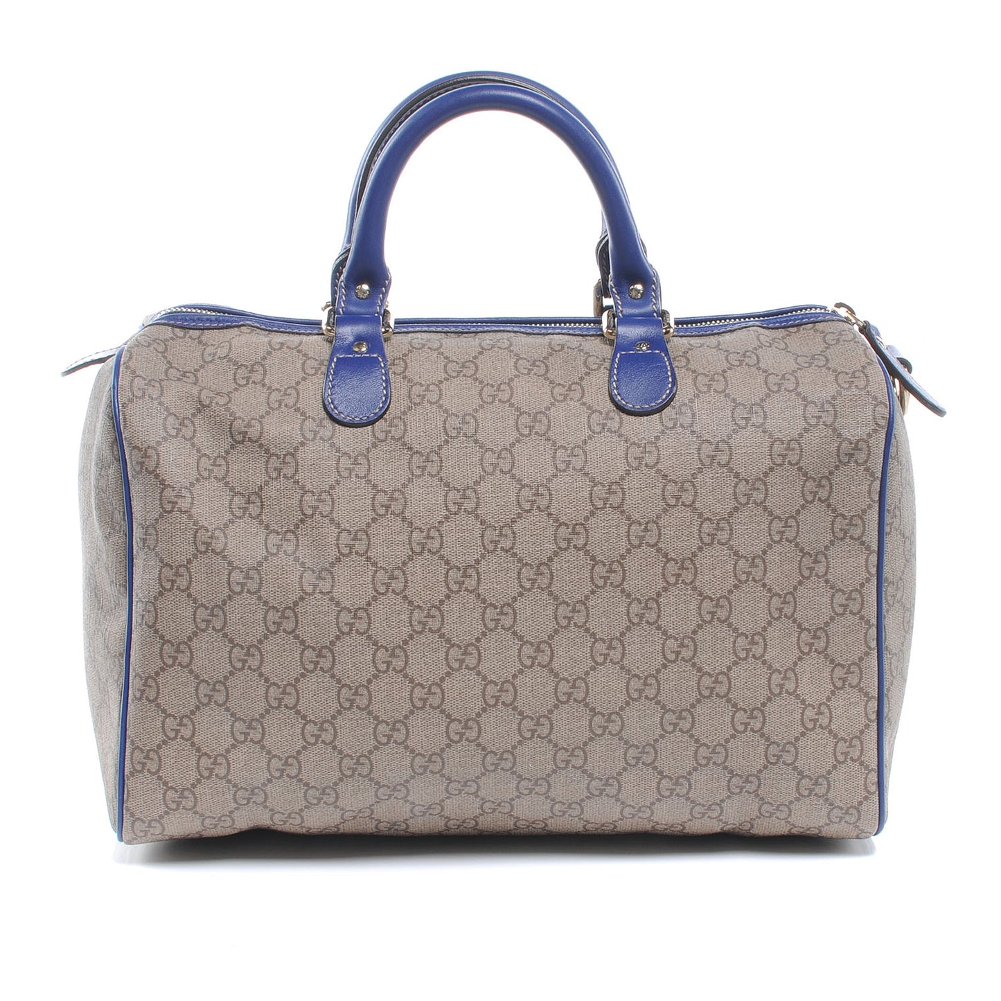 GG Plus Monogram Medium Boston USA Flag Unicef Duffle Blue